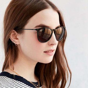 Ray-Ban Erika Sunglasses (Black + White)